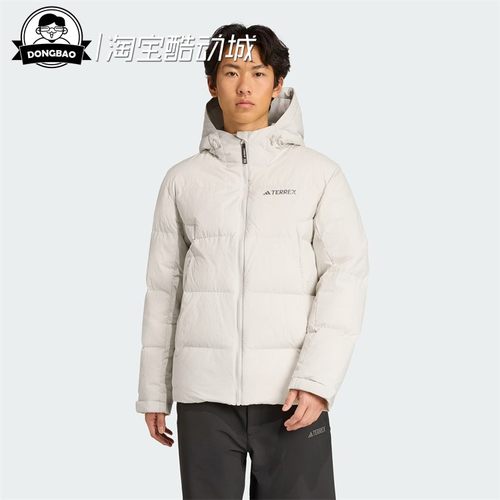 防风保暖运动鹅绒连帽羽绒服