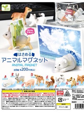 Yell扭蛋 动物夹心磁贴 创意萌宠造型便携帖支架猫咪