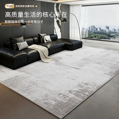 意式极简风轻奢高级感客厅地毯