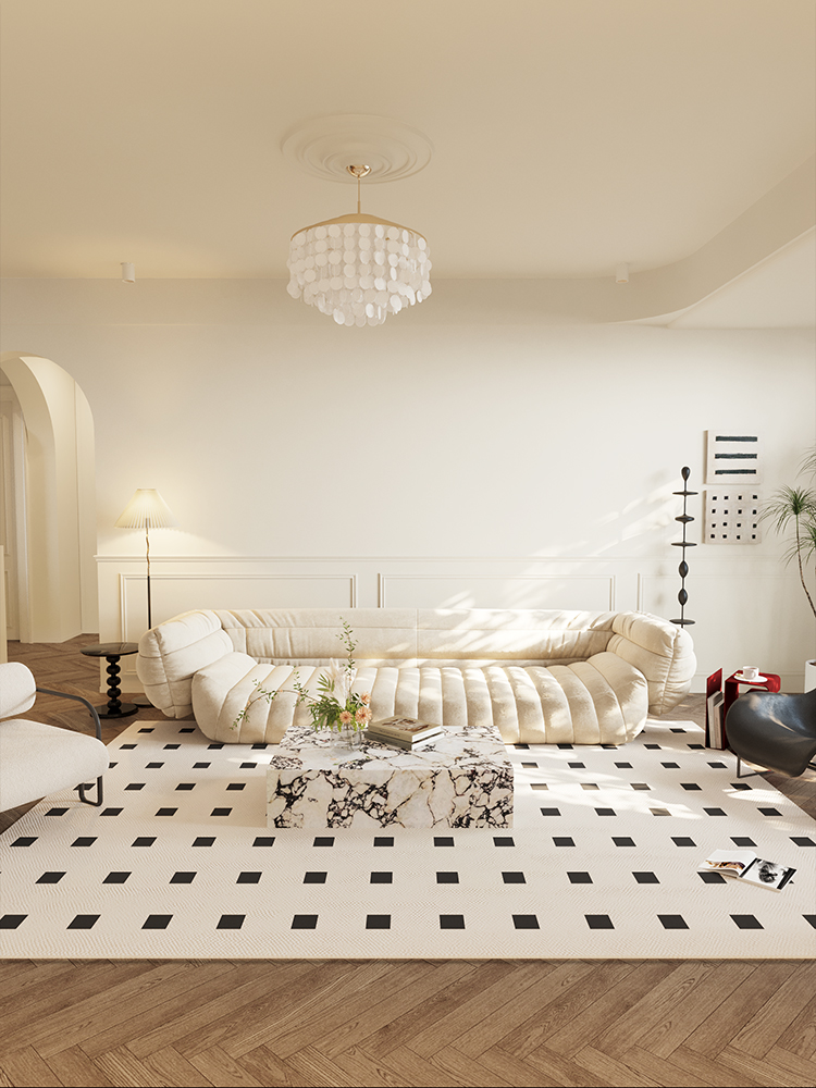 法国地毯客厅Wabi-Sabi风格地毯免洗无障碍豪华地毯卧室高端温暖