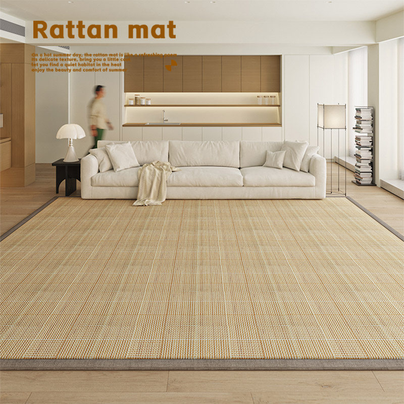 凉席地垫竹编原木风榻榻米日式藤席夏季客厅用茶室书房卧室地毯,居家布艺,地毯,淘宝优惠券,粉丝福利购,淘宝优惠卷