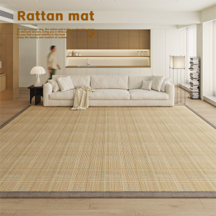 凉席地垫竹编原木风榻榻米日式藤席夏季客厅用茶室书房卧室地毯