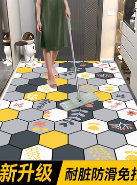 入户门地垫进门地毯门口门垫家用脚垫耐脏pvc客厅免洗高级感防滑