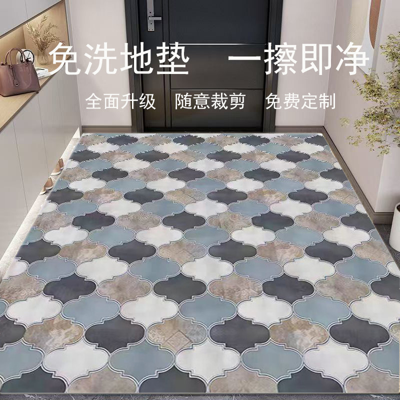 入户门地垫PVC免洗可擦地毯进门门口脚垫耐脏玄关垫子防滑可裁剪