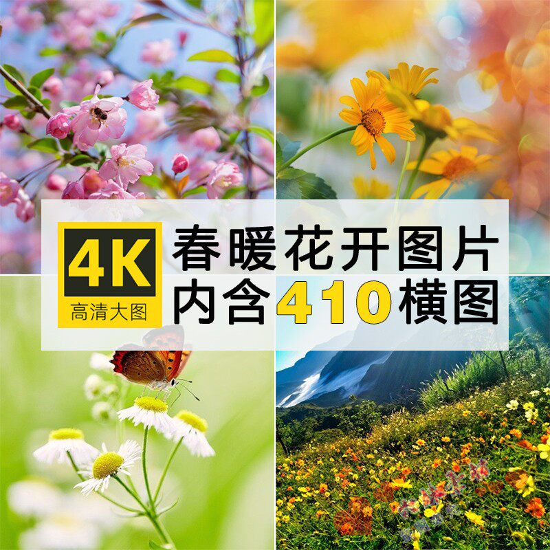 4K高清春暖花开唯美春天花海花朵电脑ipad绿色壁纸护眼图片素材怎么样,好用不?