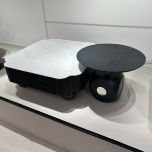 极简轻奢客厅组合茶几微晶石台面彩虹玫瑰天然石台面 CJ633意式