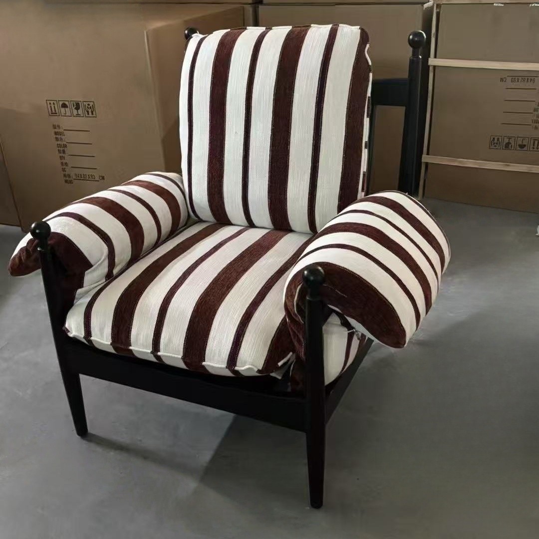 XD088中古风休闲椅皮椅布艺扶手椅白蜡木实木主人椅泽西岛赤乌椅,住宅家具,椅子,淘宝优惠券,粉丝福利购,淘宝优惠卷