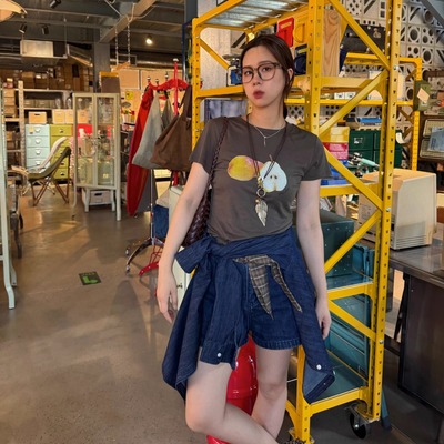 ACRAB天丝羊毛混纺短袖T恤