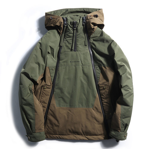 美式连帽户外休闲常规羽绒服帅气