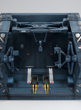 MH MegaHouse 高达SEED RMS GS05 1/144 HG专用 格纳库 场景