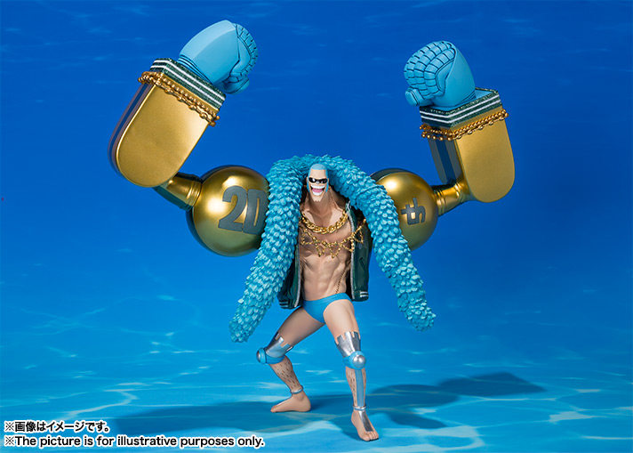 万代Figuarts Zero海贼王20周年 蓝衣 弗兰奇 华服草帽团 手办