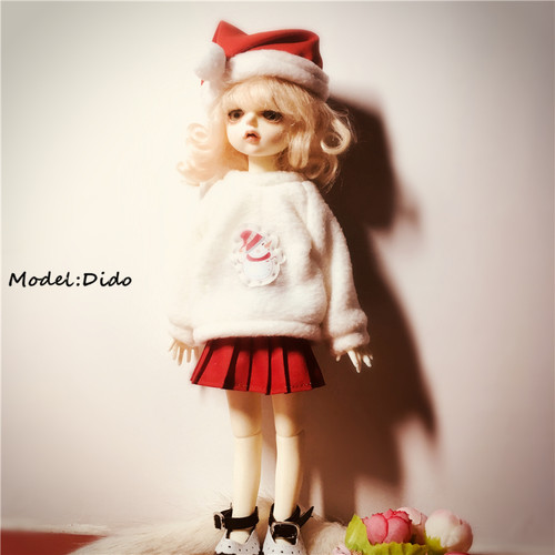 小布azone6分8分bjd imda3.0 ob娃娃衣服圣诞新年套装