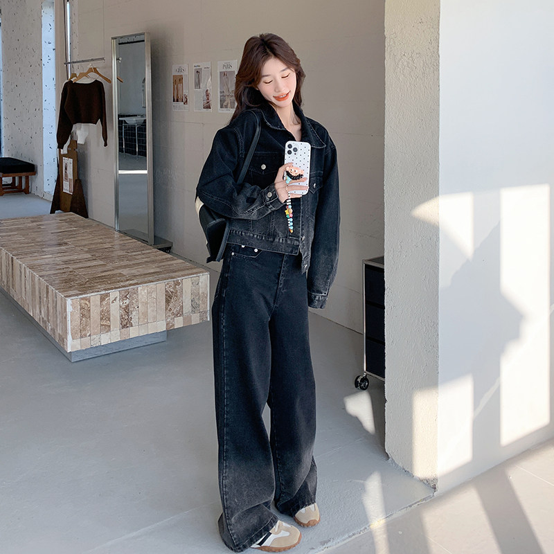 渐变色牛仔套装2B193-2510-P185-K248,女装套装/套裙,2B193