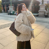 新款羊羔毛外套2B193-9338-P215-K328，女装皮草，2B193