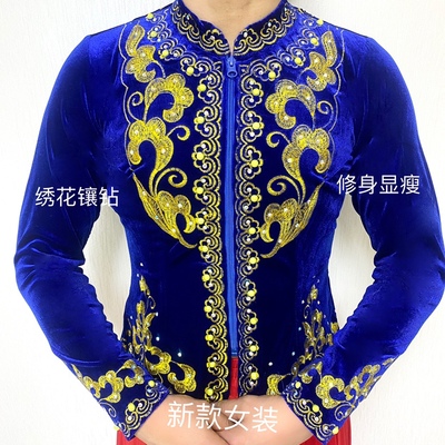 新疆新款女装上衣外套舞蹈服民族风情服装表演服维吾尔族衣服长袖