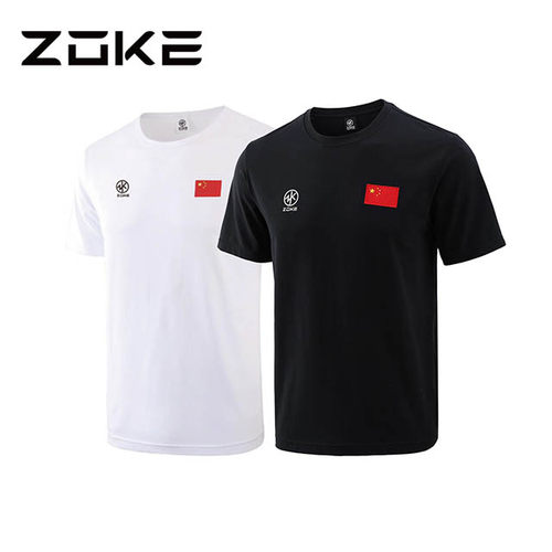 新品ZOKE洲克成人纯棉圆领T袖短袖游泳运动专用宽松休闲包邮