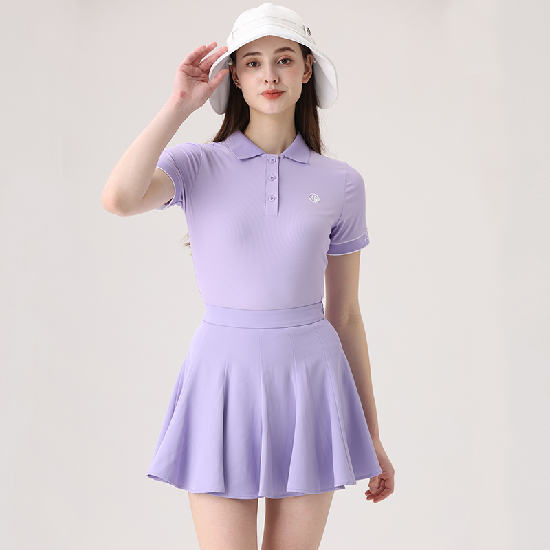 新款高尔夫女装短袖T恤夏季速干翻领女士上衣修身韩版运动polo衫