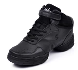 Высокая обувь, танцующие кожаные современные туфли, мягкая подошва, из натуральной кожи