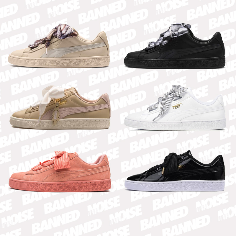 Puma彪马蝴蝶结丝带板鞋