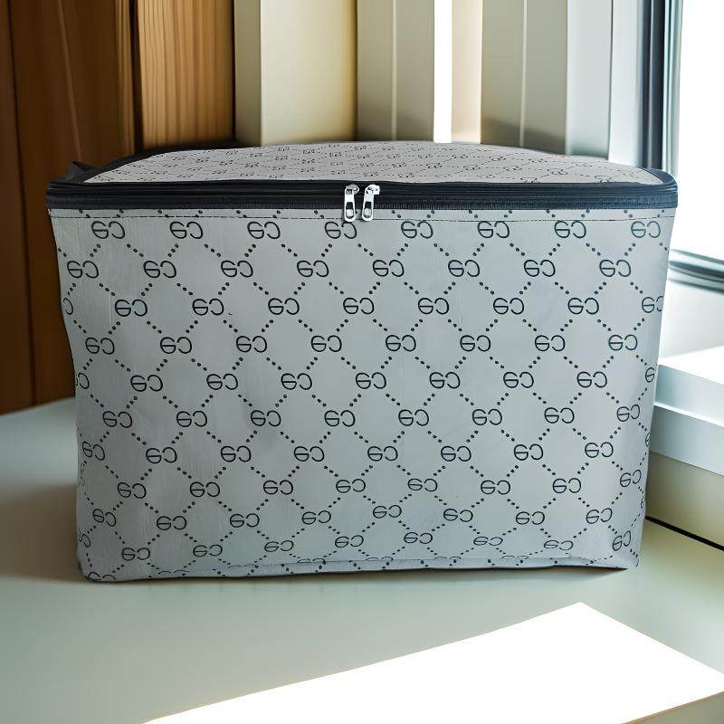 120升横版双拉链钢圈被子收纳袋防水防尘帆布数码印花棉被衣物,收纳整理,被子防尘袋,淘宝优惠券,粉丝福利购,淘宝优惠卷