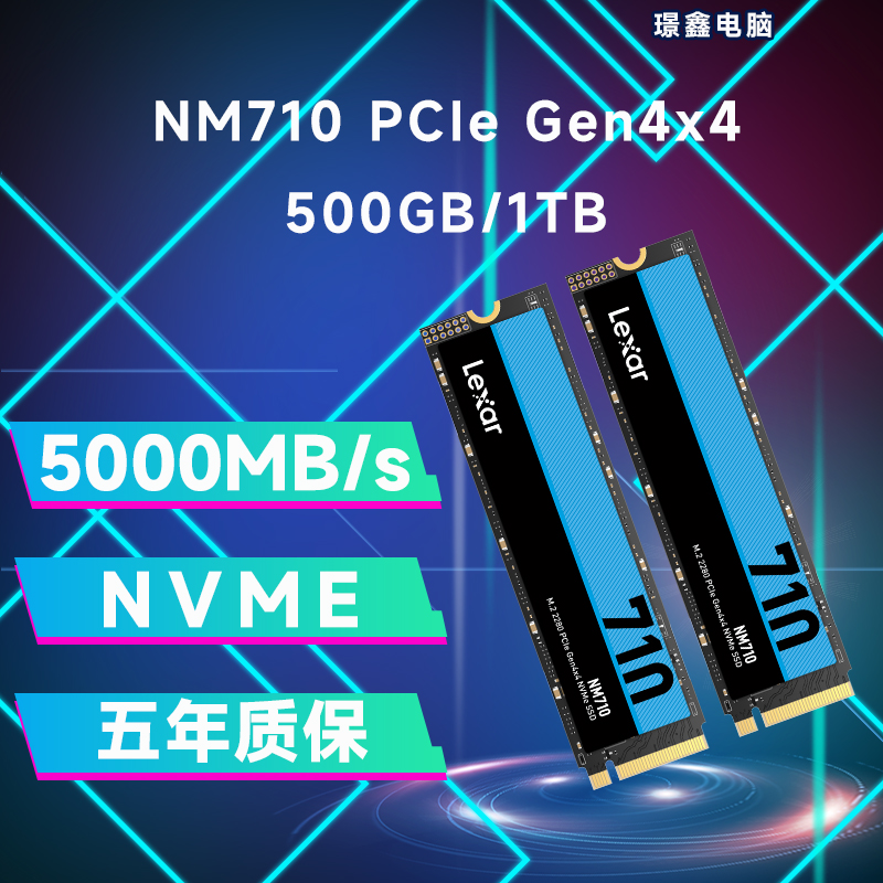 雷克沙NM710固态硬盘M.2PCI4.0