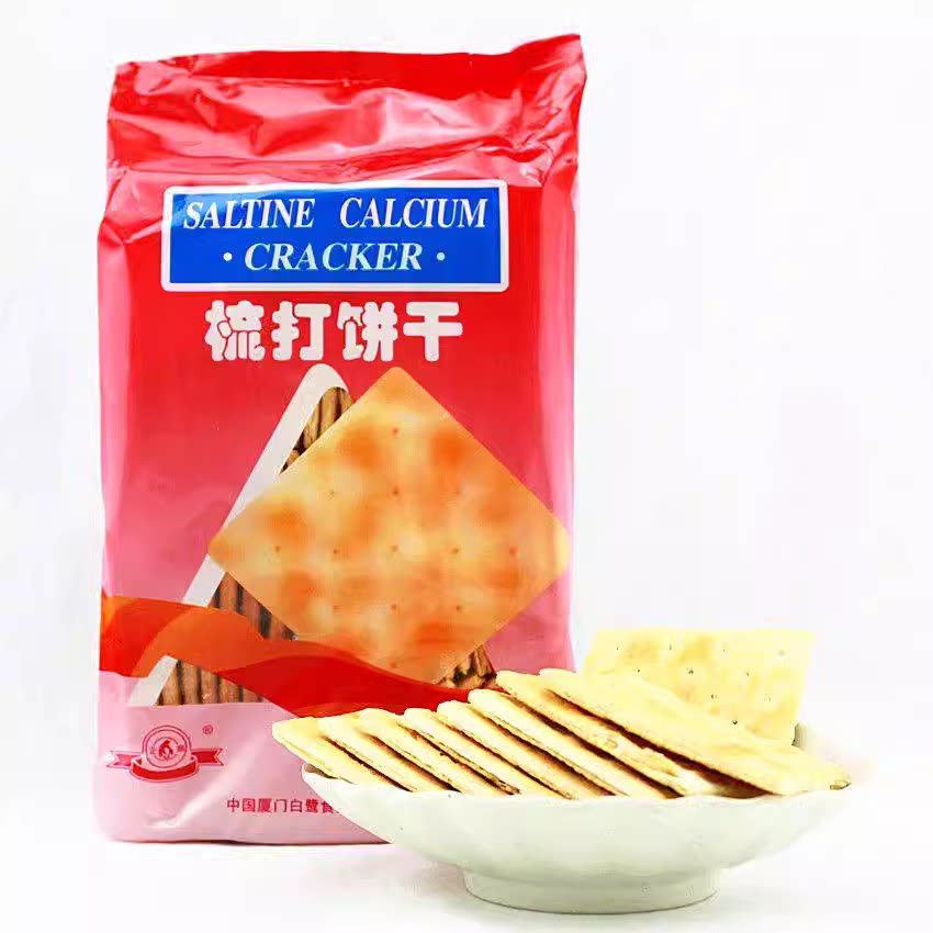 厦门特产白鹭梳打饼干454g 苏打饼干传统糕点早餐办公室零食茶点