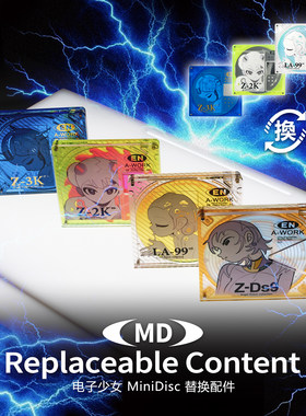 电子少女 MiniDisc 磁吸替换配件 EN A-works