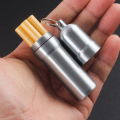 密封烟盒男便携铝合金防水抗压防潮收纳烟筒创意香烟盒散装 5支装