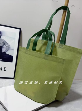 无纺布经典格子购物手提服装男装女装童装袋子大量现货包邮