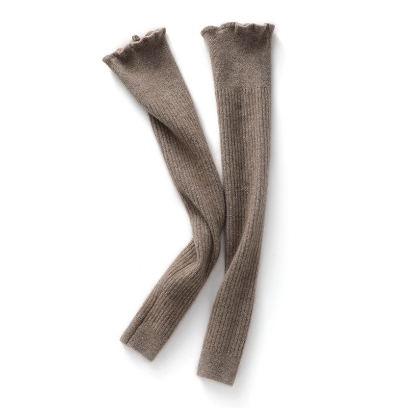 秋冬高端山羊绒护腿套家常护腿护膝长筒套防寒保暖护腿套高筒袜套