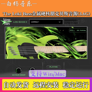 Solemn Tones The Loki Bass金属硬核朋克贝斯音源插件摇滚电贝司