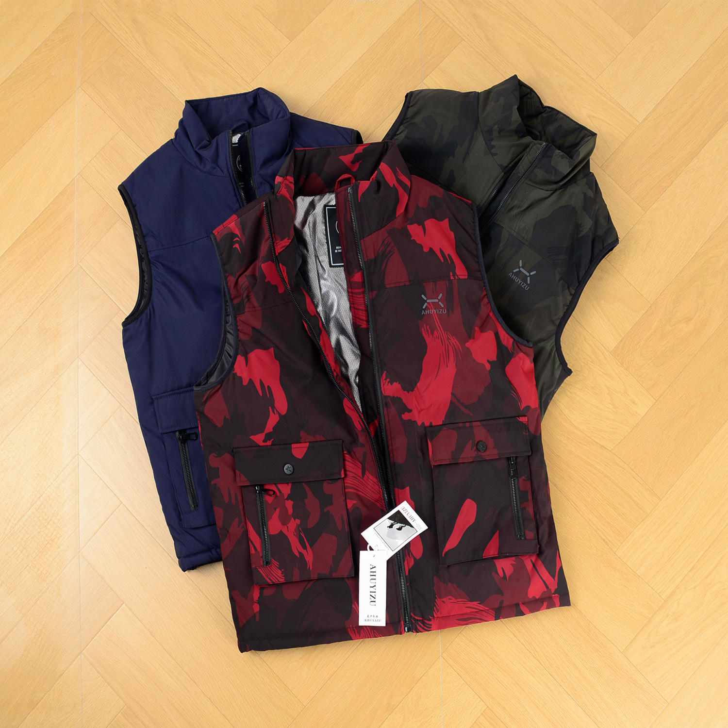 防风马甲男款加厚立领迷彩保暖