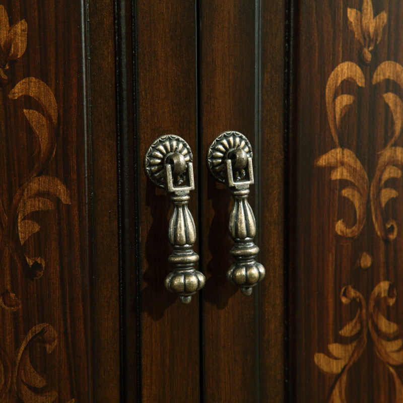 欧美式家具柜门把手酒柜隔断鞋柜玄关柜斗柜餐边柜抽屉青古铜拉手