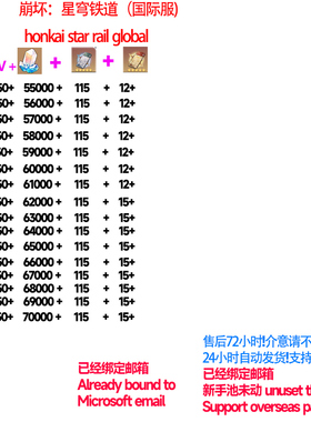 honkai star rail崩坏4星穹铁道国际服亚服美服欧服ASIA自抽号