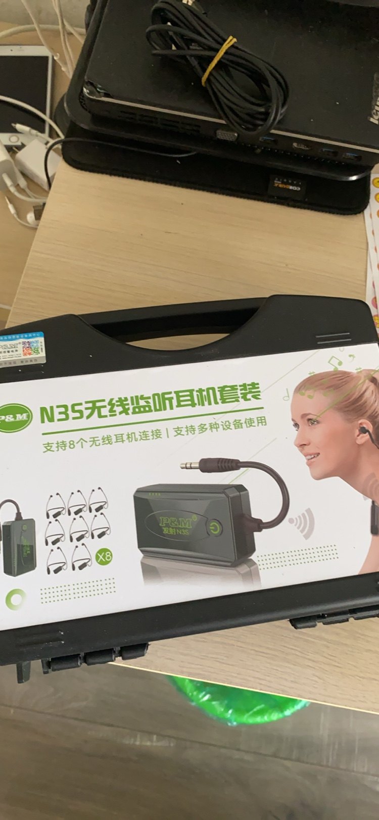 二手p&m n3s户外直播无线监听耳机一拖一多入耳式耳塞