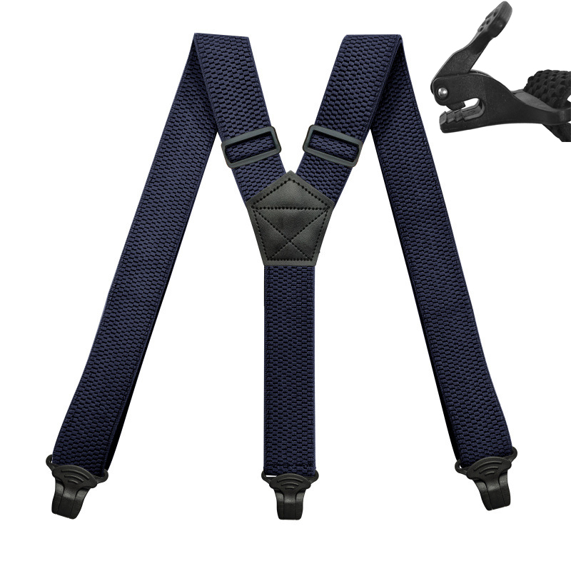 户外男士背带夹滑雪吊裤带Y型机车运动肩带玉米纹裤子防掉带户外