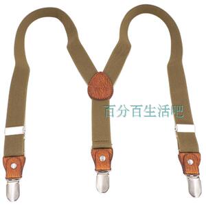 时尚儿童吊裤带三夹背带夹高弹力宝宝糖果色背带夹拍照背带