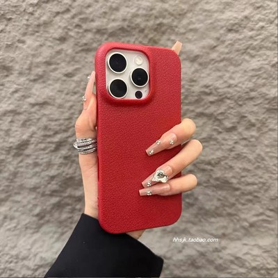 秋冬荔枝皮纹K12适用OPPO Reno15/14/13手机壳9pro纯色10磨砂Find X8S+/A2硅胶5防摔6全包X9/7简约3软壳A1x女