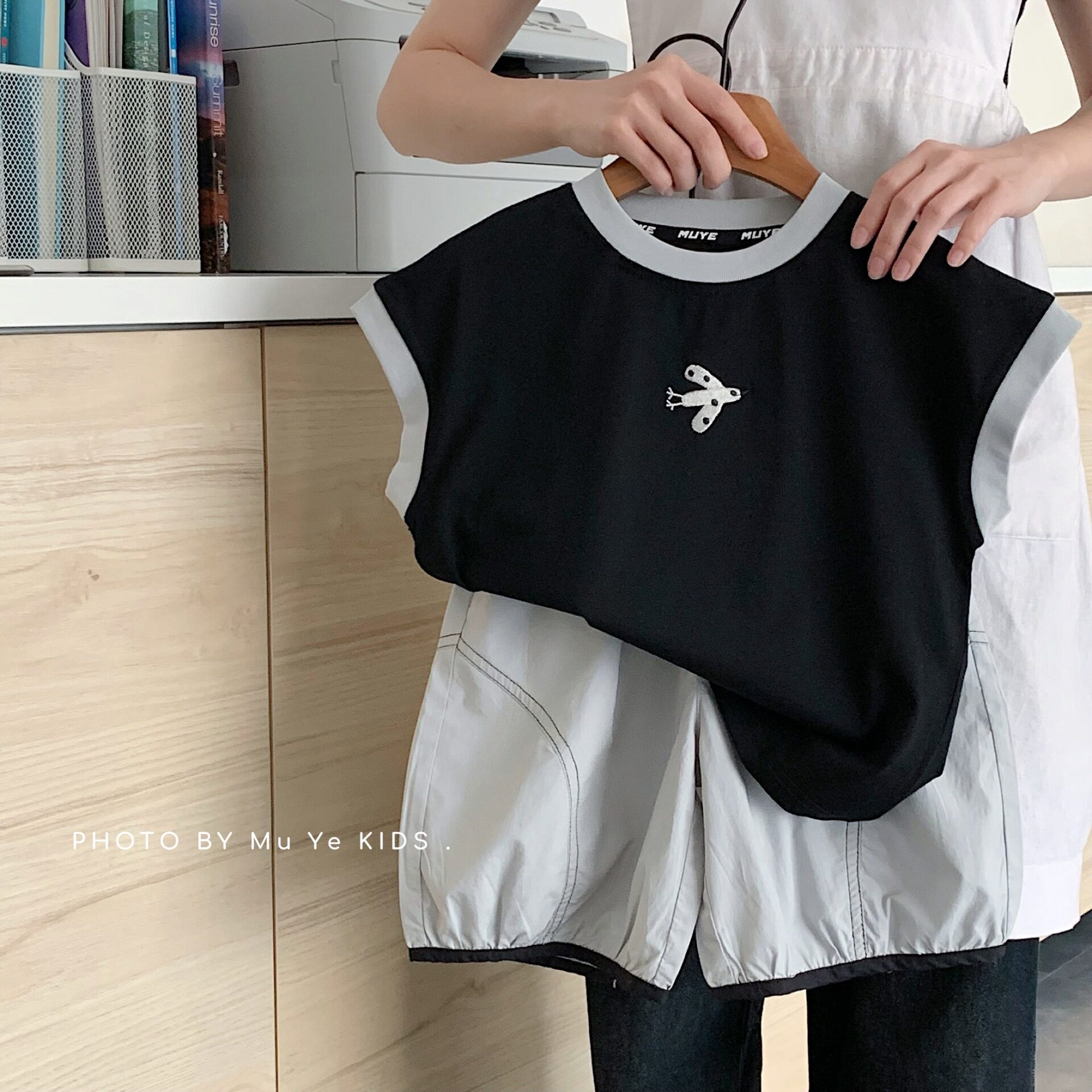 儿童无袖背心短裤套装2026夏季韩版男童t恤全棉五分裤舒适两件套