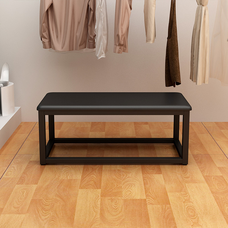 轻奢服装店试鞋凳试衣间商场休息凳子皮革换鞋凳鞋店沙发凳床尾凳