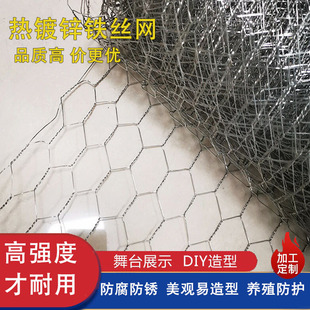 铁丝网镀锌养殖鸡鸭网六角拧花圈羊网造型网婚庆插花吊顶筑工保温