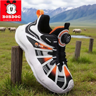 巴布豆儿童网面运动鞋2026春季新款网面男童旅游鞋女孩休闲鞋透气