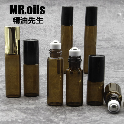 多特瑞适用高品质茶色玻璃药液香水精油分装小样钢珠滚珠空瓶走珠 - 封面