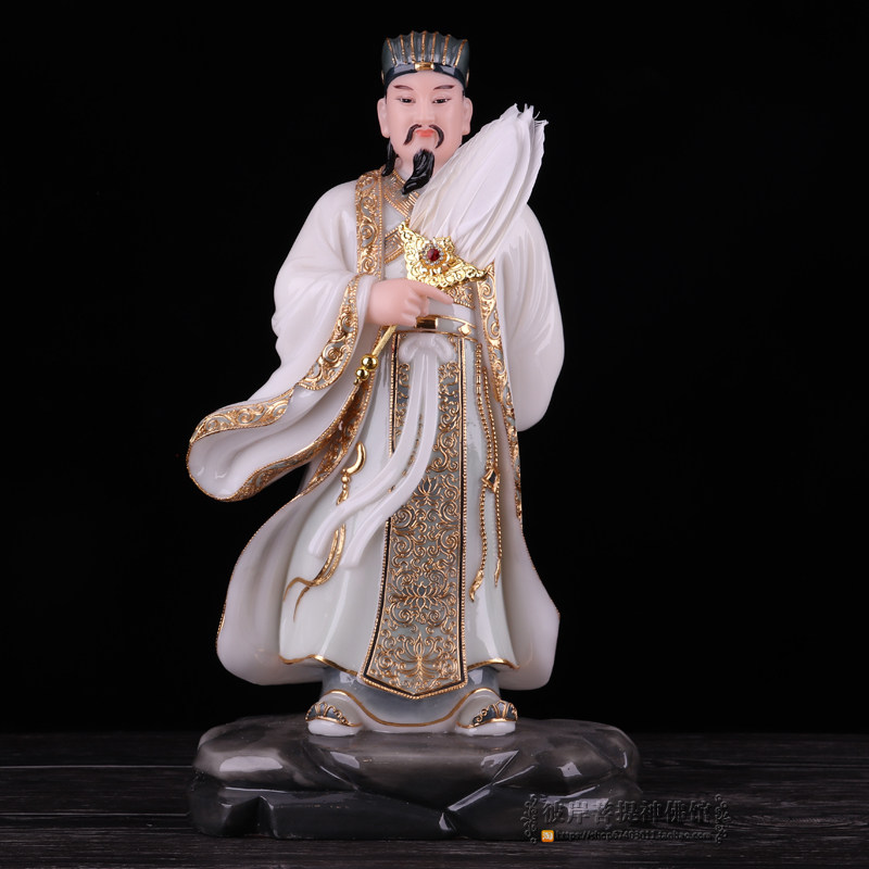 诸葛亮居家供奉神像送礼汉白玉