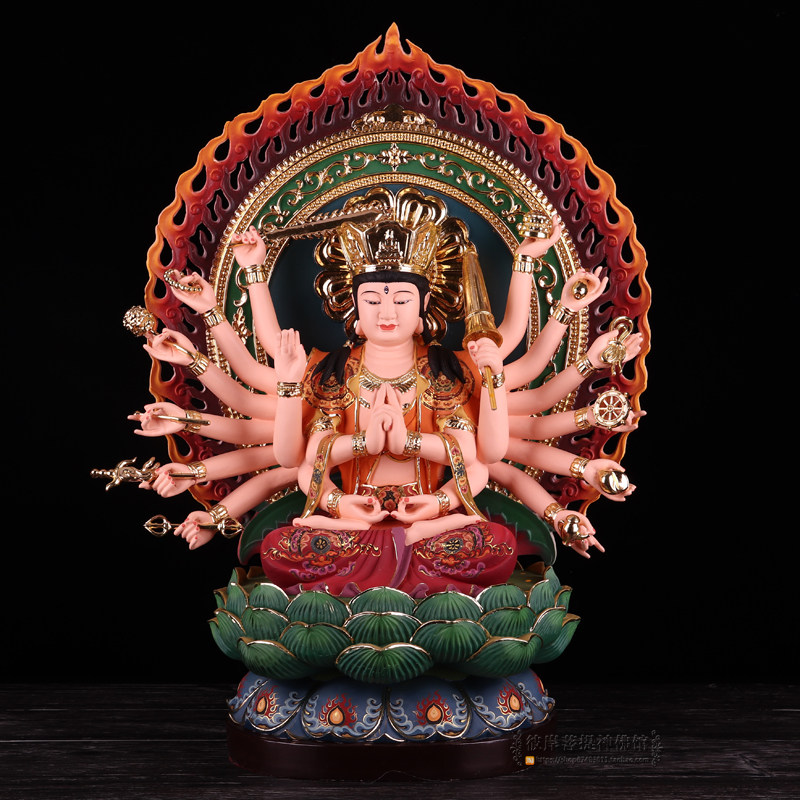 准提佛母 准提菩萨佛像 准胝观音七俱胝佛母树脂佛堂摆件