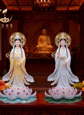 南海观音像佛像汉白玉滴水观世音菩萨大型寺院庙宇家用供奉摆件