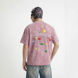 新品 T恤2026年春夏季 原创潮牌印花上衣 雪花攀岩印花短袖 捷展男装