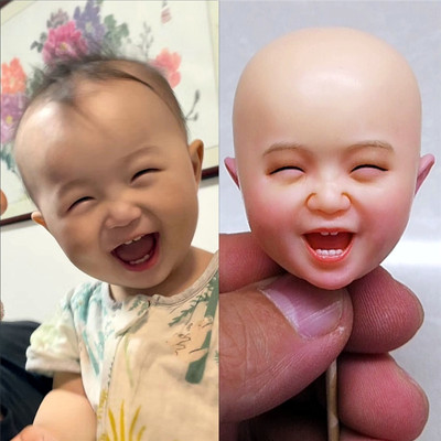 真人照片定制软陶公仔婚纱手办