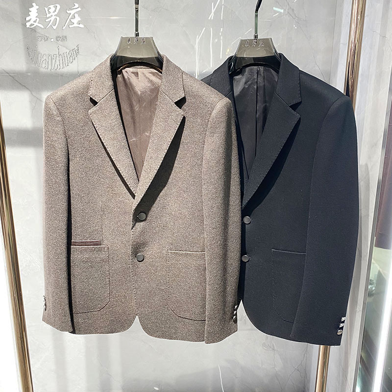 高端欧货男士秋冬两粒扣西服