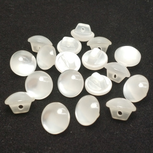 夏装衬衫纽扣树脂珠光蘑菇扣子光头扣10MM11MM服装辅料手缝钮扣